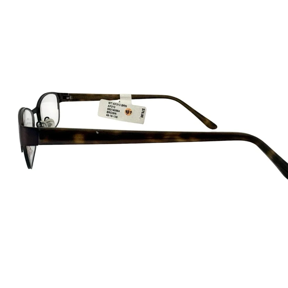 ALICE AND FRANK WT-AF313 BROWN AUTHENTIC EYEGLASSES FRAMES 49-16-135